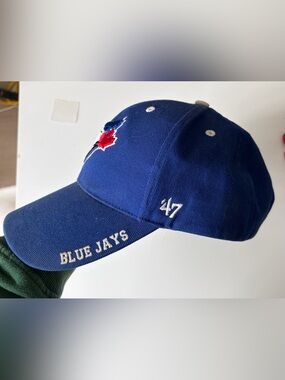 '47 Brand Blue Jays Baseball Cap with White Stitching